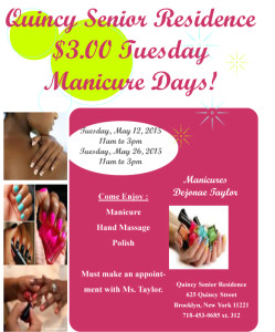 Savvy senior Manicures Nails flyer by DT