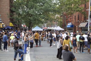 Tompkins Avenue filled with summer revelers