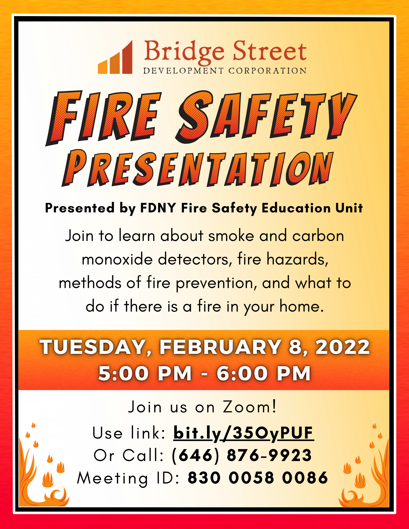 Fire Safety February 8 flyer
